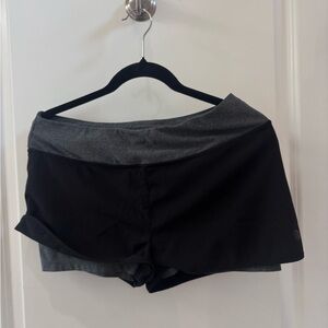 MPG Two-Tone Black and Gray Women's Shorts